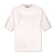 T-shirt met logo Lanvin , Pink , Heren