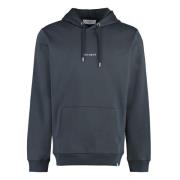 Katoenen Hoodie met Ribboorden Les Deux , Blue , Heren