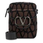 Locò Mini Crossbody Tas Valentino , Brown , Heren