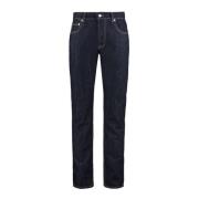 Slim Fit 5-Pocket Jeans Alexander McQueen , Blue , Heren