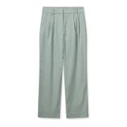 Ontspannen pasvorm klassieke geplooide broek MOS Mosh , Green , Dames