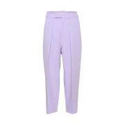 Lavendel Barrel Broek met Brede Tailleband InWear , Purple , Dames