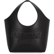 Mary-Kate Leren Tote Balenciaga , Black , Dames