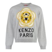 Geborduurde Wolmix Trui Kenzo , Gray , Heren