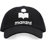 Urban Logo Baseball Cap Isabel Marant , Black , Heren