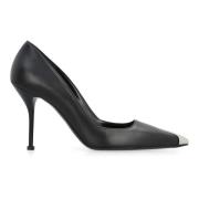 Punk Leren Pumps Alexander McQueen , Black , Dames