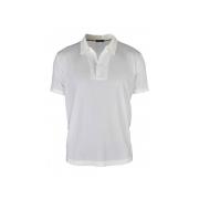 Witte Polo Shirt met Verborgen Rits Loro Piana , White , Heren