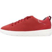 Moderne Stijlvolle Sneakers Geox , Red , Heren