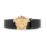 Leren Riem Versace , Black , Heren