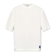T-shirt van biologisch katoen Burberry , White , Heren