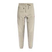 Katoenen sweatpants Moncler , Gray , Heren