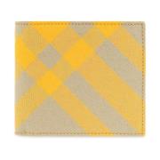 Geruite portemonnee Burberry , Yellow , Heren