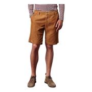Vela Bermuda Shorts in katoenen fluweel Massimo Alba , Brown , Heren