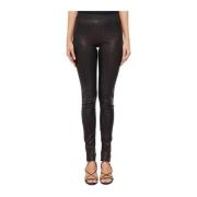 Leren Leggings Isaac Sellam , Black , Dames