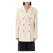 Gorak Dubbelrijige Blazer Loulou Studio , Beige , Dames