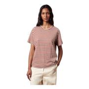 Oversize Fit T-Shirt Massimo Alba , Brown , Dames