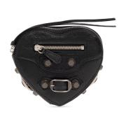 Hartvormig leren tasje Balenciaga , Black , Dames