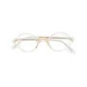 Heldere Optische Frame Stijlvol en veelzijdig Moscot , Beige , Unisex