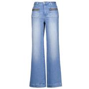 Trendy Wide Leg Jeans in Blauw - Dames MOS Mosh , Blue , Dames