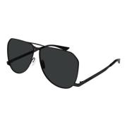 SL 690 Dust 001 Sunglasses Saint Laurent , Black , Heren