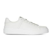 Witte Leren Sneakers met TPU-zool Balmain , White , Heren
