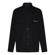 Zwarte Ss24 Herenshirts Balmain , Black , Heren