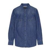 Denim shirt voor vrouwen Dolce & Gabbana , Blue , Heren