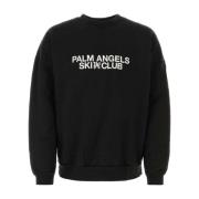 Zwart Oversized Sweatshirt Palm Angels , Black , Heren