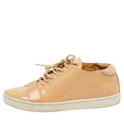 Pre-owned Leather sneakers Giuseppe Zanotti Pre-owned , Beige , Dames