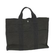 Pre-owned Canvas handbags Hermès Vintage , Black , Dames