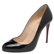 Pre-owned Leather heels Christian Louboutin Pre-owned , Black , Dames