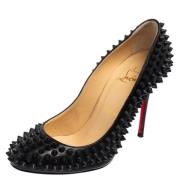 Pre-owned Leather heels Christian Louboutin Pre-owned , Black , Dames