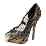 Pre-owned Lace heels Dolce & Gabbana Pre-owned , Beige , Dames