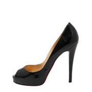 Pre-owned Leather heels Christian Louboutin Pre-owned , Black , Dames