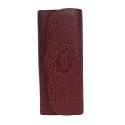 Pre-owned Leather key-holders Cartier Vintage , Red , Dames