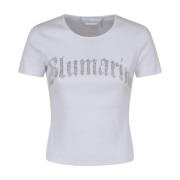 Witte T-Shirt voor Vrouwen Blumarine , White , Dames