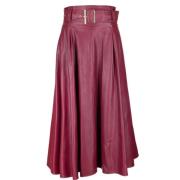 Eco Bordeaux Rok - Herfst Winter 2023 Collectie Fracomina , Red , Dame...
