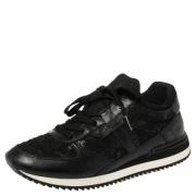 Pre-owned Leather sneakers Dolce & Gabbana Pre-owned , Black , Dames