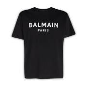 Klassiek T-Shirt Balmain , Black , Heren