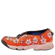 Pre-owned Mesh sneakers Dior Vintage , Orange , Dames