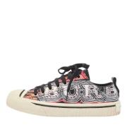 Pre-owned Coated canvas sneakers Burberry Vintage , Multicolor , Dames