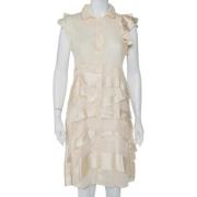 Pre-owned Silk dresses Prada Vintage , Beige , Dames