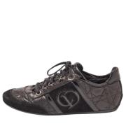 Pre-owned Leather sneakers Dior Vintage , Black , Dames