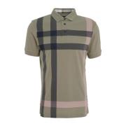 Oversized Tartan Polo voor Heren Barbour , Green , Heren