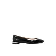 Parelglanzende balletflats Stuart Weitzman , Black , Dames