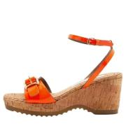 Pre-owned Fabric sandals Stella McCartney Pre-owned , Orange , Dames