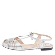 Pre-owned Fabric sandals Fendi Vintage , Gray , Dames