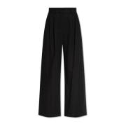 Idre broek met plooien The Mannei , Black , Dames