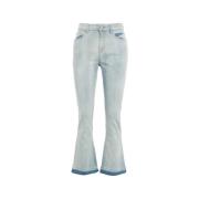 Flared Cut Jeans met Riemlussen Department Five , Blue , Dames