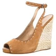 Pre-owned Suede sandals Giuseppe Zanotti Pre-owned , Brown , Dames